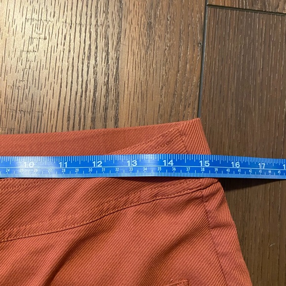 Eclectic girl High Waisted Rusty Color Trousers, Straight Leg, Front Pockets - Picture 8 of 10